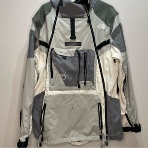 The North Face Men's Steep Tech Gray and White Ski Jacket XL  NO HOOD